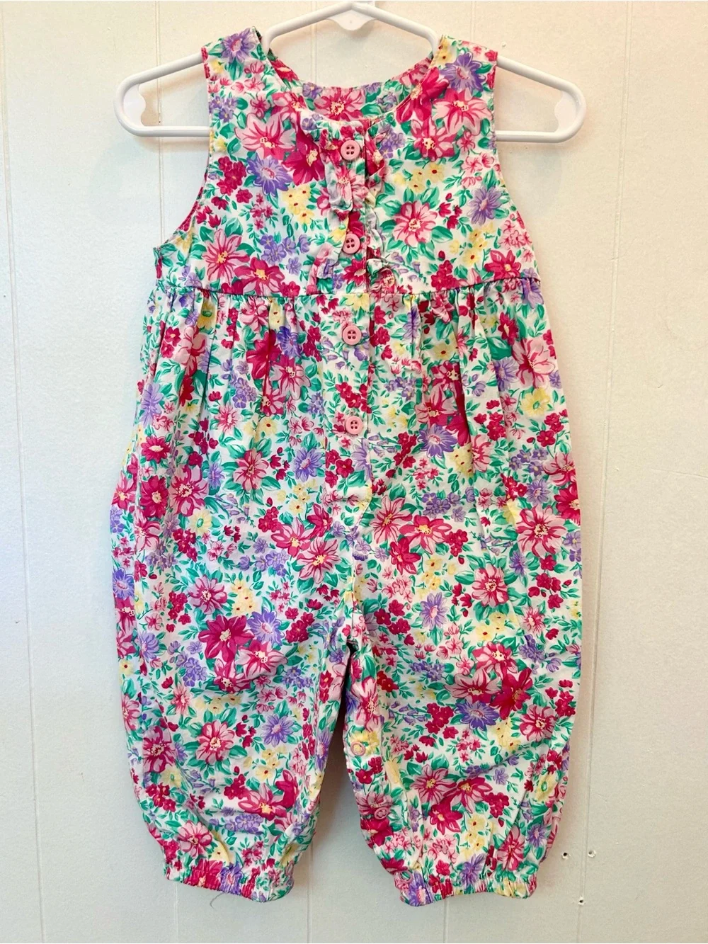 Vintage Oshkosh Floral Romper